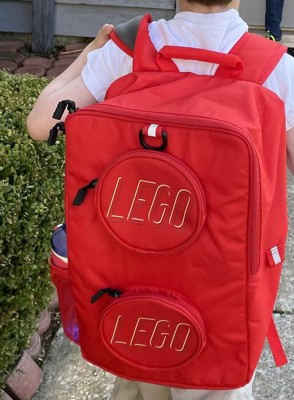 LEGO Backpack Classic Brick Yellow 16" Zippered Backpack Laptop Bag  Name Plate