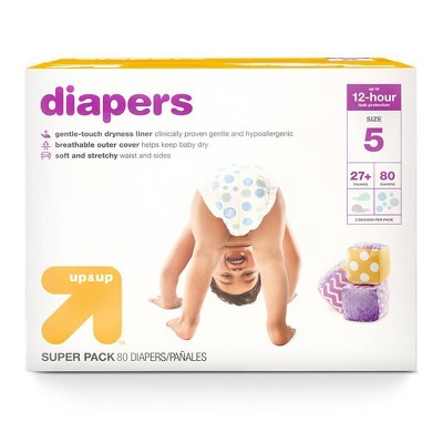 size 6 up and up diapers