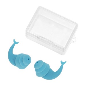 Unique Bargains Fishtail Triple-layer Soundproofing Swimming Ear Plugs 1 Pair - 1 of 4