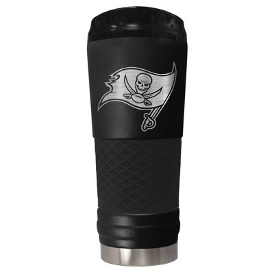 NFL Tampa Bay Buccaneers The Stealth Draft 24oz Powder Coated Laser Etched Vacuum Insulated Tumbler