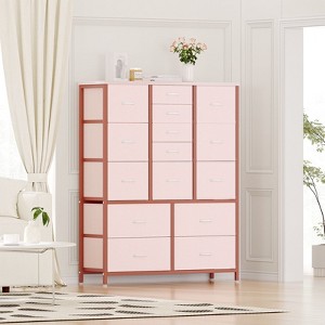 Nasitip 15 Drawers Dresser for Bedroom, 57.1''Tall Dressers & Chests of Drawers for Hallway, Entryway - 1 of 4
