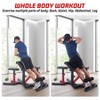 2-In-1 Roman Chair & Preacher Curl Bench Multi-Function Heavy-Duty Hyperextension Bench for Home With Adjustable Height - 4 of 4