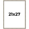 PosterPalooza | Classic Modern Silver Picture Frame - UV Acrylic, Foam Board Backing, Hanging Hardware - 2 of 4