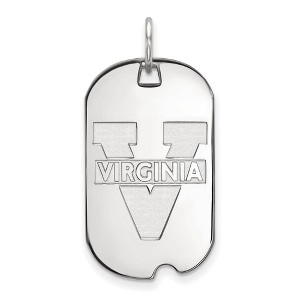 Black Bow Jewelry 14k White Gold Virginia Wahoos NCAA Pendant - 1 of 3