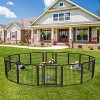 Yaheetech 6 Panels Dog Playpen Panels Metal Pet Playpen, Black - 2 of 4