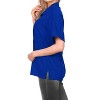 LA LEELA Womens Summer's Casual Blouse Shirt Blouses Short Sleeve Button Up Dress Tops Tee Shirts Coverup Hawaiian Dresses for Women - 3 of 4
