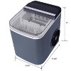 Racxily Portable Ice Machine , Quiet (<50dB), Transparent Lid,Self-Cleaning, 6Min 9 Cubes, 26lbs/Day Compact Size, Ideal for Home/Kitchen Use - 4 of 4