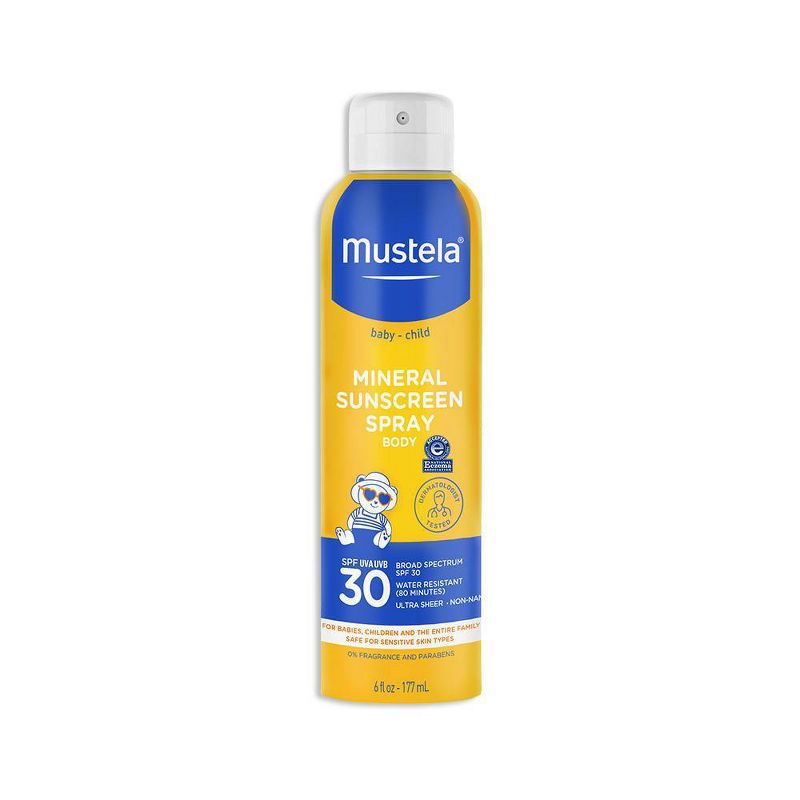 Mustela Mineral-Based Baby Sunscreen Spray - SPF 30 - 6 fl oz, 1 of 7