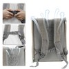 Unique Bargains Pet Backpack Transport Box for Cats and Small Dogs 13.39"x9.84"x16.54" Khaki - 4 of 4