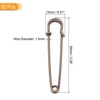 Unique Bargains Metal DIY Blankets Crafts Brooch Making Home Sewing Large Safety Pins 32 Pcs - 2 of 4