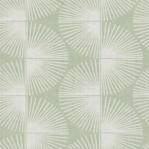 Nicole Miller Fluted Geo Sage Peel & Stick Wallpaper - 1 of 3
