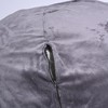 Vynxaria Minky Velvet Bean Bag ChairGrey-5ft Plush Floor Chair - 2 of 4