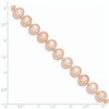 Black Bow Jewelry 8-9mm, Pink FW Cultured Pearl & 14k Yellow Gold Clasp Necklace - 3 of 4