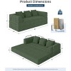 GYIIYUO 90" Convertible Sofa Bed with Pillows, Corduroy Boneless Couch for Living Room Bedroom, No Assembly Required - 2 of 4