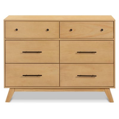 Otto Honey 6-Drawer Double Dresser with Metal Hardware