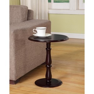 Kings Brand Furniture Londonio Wood Plant Stand Accent Side End Table, Dark Cherry - 1 of 3
