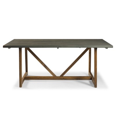 NicBex 40"/72" Dining Table for 4/6 Seaters,Kitchen Table with Different Style for Kitchen,Brown/Gray