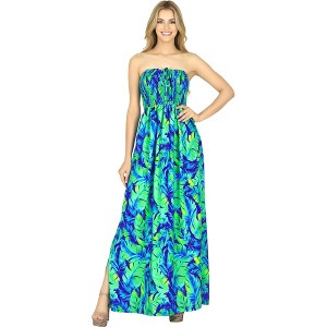 bandeau maxi flowy dress Bandeau Maxi Dress, Brown Multi, Size 6