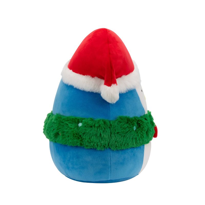 Squishmallows 12&#34; Puff Blue Penguin with Wreath and Hat Medium Plush, 6 of 13