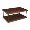 Jofran, Larson Modern Industrial 50" Solid Wood Coffee Table with Storage - 2 of 4