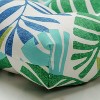 Pillow Perfect - 2pc Indoor Outdoor Reversible Chair Pads Islamorada Blue/Green - image 2 of 4