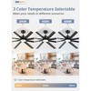 Arceso  84in Ceiling Fans with Light and Remote Control, Industrial Extra-Large Ceiling Fans with 6-Speed Reversible for Indoor Outdoor, Black - 4 of 4