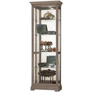 Howard Miller 680675 Brantley V Curio Cabinet 680675 Aged Grey - 1 of 2