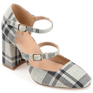 Journee Collection Womens Isadorah Mary Jane Mid Block Heel Square Toe Pumps - 1 of 4