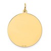 Black Bow Jewelry 14k Yellow Gold Happy Anniversary Circle Heart Pendant, 24mm - 3 of 4