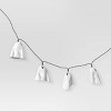 20ct LED Fabric Happy Ghost Halloween Indoor Outdoor Novelty String Lights White/Black - Hyde and EEK! Boutique™ - 3 of 4