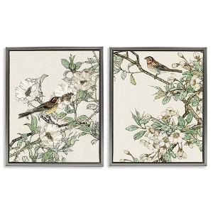 Stupell Industries Classic Sparrow on Blossoms, 17" x 21" - 1 of 4