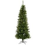 7.5ft Dura-Lit Salem Pencil Pine Artificial Tree Incandescent Clear - Vickerman
