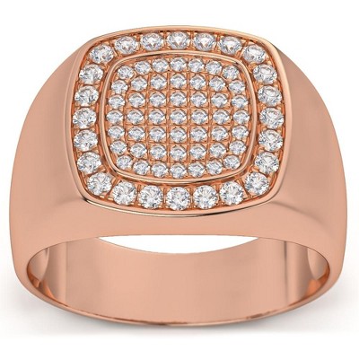 Pompeii3 1/2Ct Diamond Men's Wedding Ring Anniversary Band in White, Yellow, or Rose Gold