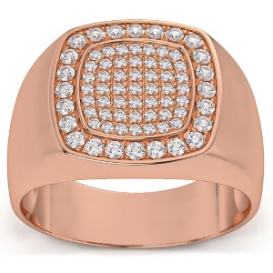 Pompeii3 1/2Ct Diamond Men's Wedding Ring Anniversary Band in White, Yellow, or Rose Gold - 1 of 4
