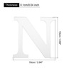 Unique Bargains 3D Acrylic Self-Adhesive Mirror Alphabet Sticker Wall Decals 2 Pcs - 2 of 3