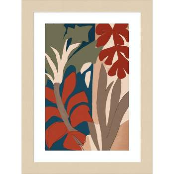 Amanti Art Botanical Impression No 1 by Treechild Wood Framed Wall Art Print