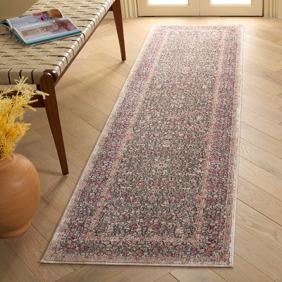 Elegant Blue Synthetic Hand-Knotted 26" Stain-Resistant Area Rug