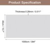 Unique Bargains Wallpaper, Peel and Stick Wallpaper Contact Paper Solid Color Vinyl Self-Adhesive Wall Paper Decorative Nordic Grey 394"x15.7" - 2 of 4