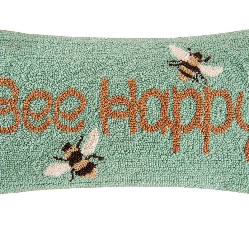 C&F Home 10" x 20" Bee Happy Spring Hooked Throw Pillow, 2 of 6