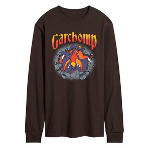 Men's - Pokémon - Garchomp Rocks Long Sleeve Graphic T-Shirt - 1 of 2