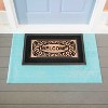 Evergreen Blue Wood Plank Layering Mat 42 x 26.5 inches Indoor and Outdoor Decor - 4 of 4