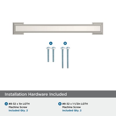 Polished Nickel 5-1/16 inch Traditional Cabinet Bar Pull