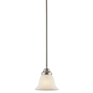 Wynberg 6" 1 Light Mini Pendant with Satin Etched Glass in Brushed Nickel - 1 of 1