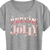 Women's - Instant Message - Christmas Feelin' Jolly Short Sleeve Graphic T-Shirt - 2 of 4