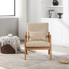 NicBex Velvet Accent Chair Modern Lounge Armchair with Pillow and Wood Frame for Bedroom,Living Room - 2 of 4