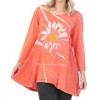 Women's Chit Chat Wave Knit Mineral Washed Tunic Top - Jess & Jane - 2 of 2