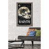 Trends International NFL New Orleans Saints - Neon Helmet 23 Framed Wall Poster Prints - 2 of 4