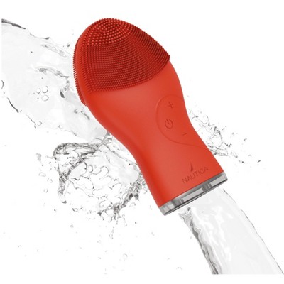 Nautica PC120 Sonic Facial Cleansing Brush Made with Ultra Hygienic Soft Silicone, Waterproof and Rechargeable Face Scrub Brush for Men & Women
