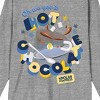 Polar Express We Got Hot Chocolate Crew Neck Long Sleeve Gray Heather Women's Tee - 2 of 3