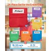 VEVOR Chair Pockets for Classroom, 24 Pack, 18 x 20 Inches Chairback Buddy Pocket with Name Tag, 6 Bright Colors, Multicolored - 3 of 4